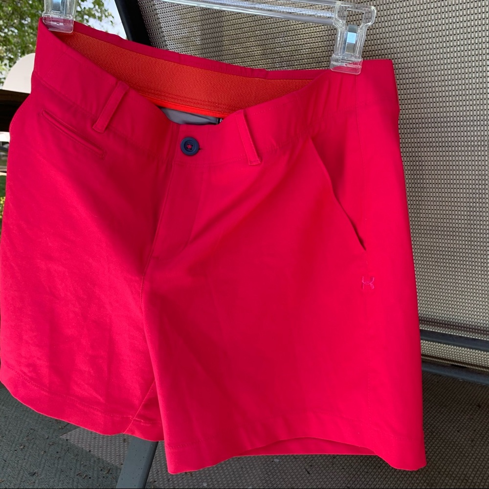 Hot Pink Under Armour Links Golf Shorts Medium